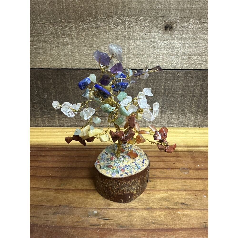 Chakra Meditation Reiki Gemstone Tree 6”